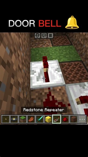 Door bell 🔔 #minecraft