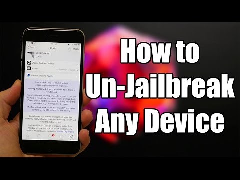 How to Un-Jailbreak Your iPhone, iPod, & iPad Without Computer - VERY EASY!!