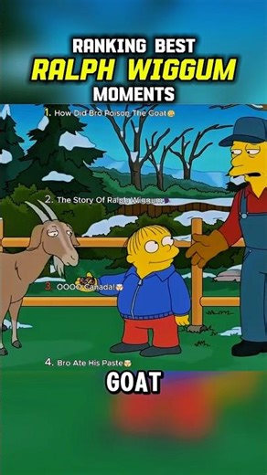 Ralph Wiggum Best Moments 😭 #shorts