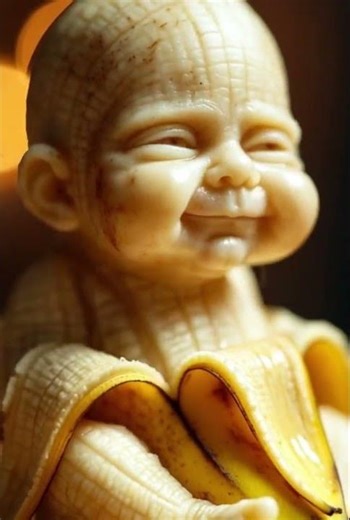 Banana Baby ASMR 🍌 So Satisfying It Feels Forbidden #cute #asmr #satisfying