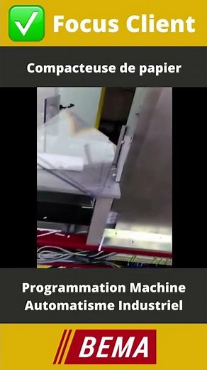 Machine spéciale - Compacteuse papier - Automatisme