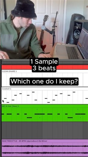 3 SAMPLES 1 BEAT WHICH ONE DO I KEEP???? #producer #beatstore #makingbeats #beatproducer #producing