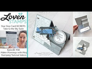 Ep 458: SECRETS to Making the Stair Step Airplane Card with Stampin' Up!®'s Take to the Sky Suite