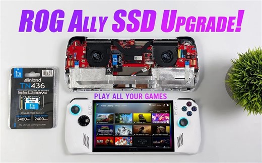 华硕 ROG Ally 掌机升级 SSD 教程
