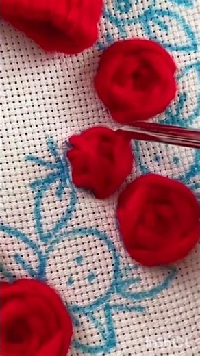 Beautiful Rose Embroidery | Easy Hand Embroidery Flower Design | Trending Stitch
