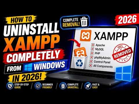 How to Uninstall XAMPP Completely from Windows (2026) | Remove XAMPP & All Files || Titan Spy ||