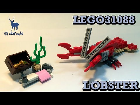 Lego Creator 31088 Alternate Build - Lobster Deep Sea Creatures - Lego Speed Build Construction Toy