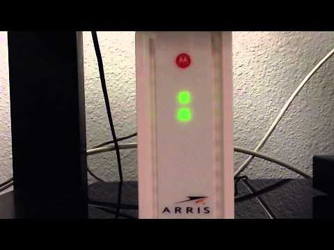 Arris / Motorola SB6183 modem LED lights function / malfunction?