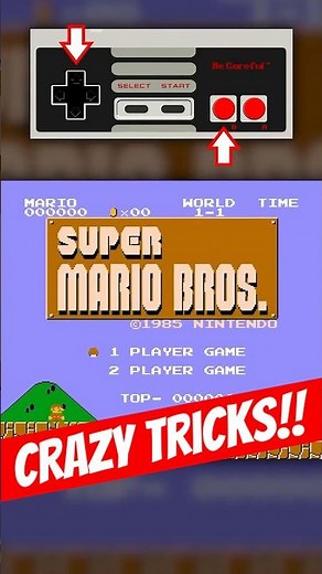 START SCREEN tricks in Super Mario Bros. (NES)!!