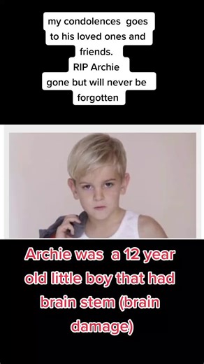 rest in peace archie #rip #archiebattersbee #brainstem