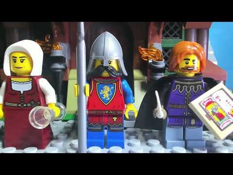 Lego Stop Motion Speed Build - The Medieval Town Square #ASMR