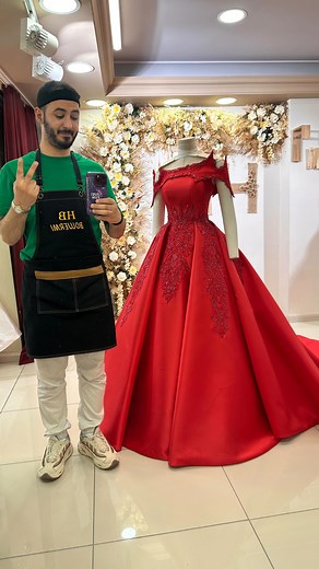 JUST LIKE 🔥 #dress #fashion #red #fire #explore #sewing #crafts | Helmi Boujermi