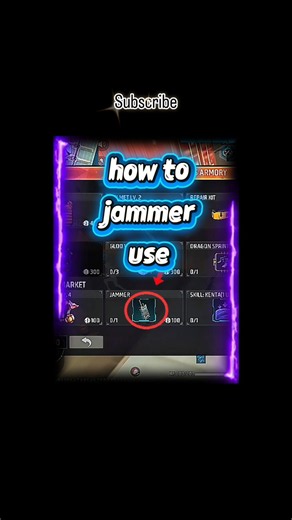 ​How to use JAMMER like a PRO! 🤫🔥​Secret JAMMER Trick in Free Fire #jammer #hide