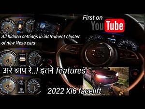 2023 Maruti XL6 instrument cluster MID hidden features, Lock Unlock sound, follow me home headlamps