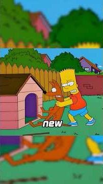 Bart found out that Santa’s Little Helper had a new roommates. #simpsons #cartoon
