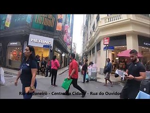 RIO DE JANEIRO - RUAS DO CENTRO DA CIDADE - RUA DO OUVIDOR