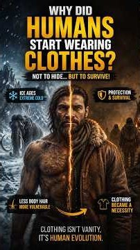 Why Humans ACTUALLY Started Wearing Clothes