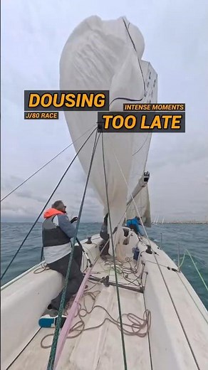 Almost a Disaster! ⛵️ Spinnaker Nearly Wraps the Backstay