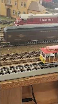 running trains on the layout 1