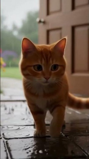 Rainy Day Tales. #3danimation #catstory #catcartoon #catanimation #kitten