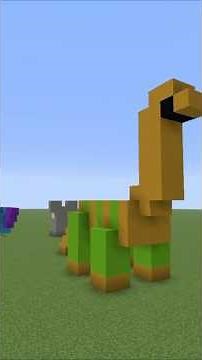 build a dinosaur in minecraft