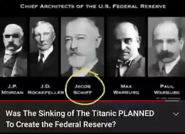 🚨 THE TITANIC WASN'T A TRAGEDY. IT WAS A MASS EXECUTION TO BIRTH THE FEDERAL RESERVE SLAVE SYSTEM 🚨In 1912 the Rothschild banking cartel and their puppet J.P. Morgan needed to eliminate the final roadblocks to total control over America's money. Three of the richest and most influential men on Earth stood in their way. These men saw the scam clearly and fiercely opposed the creation of a private central bank that would enslave generations:John Jacob Astor IV: wealthiest man aboard, strong Tesl