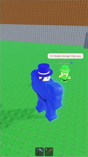 BabySammy Thinks He’s Stronger Then SammyBro #roblox #robloxshorts #stealabrainrot #aura
