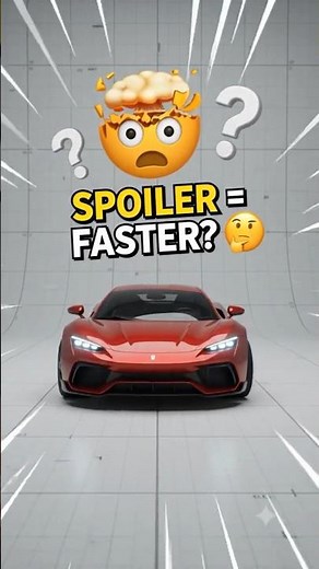 More grip = more speed. The simple physics behind car spoilers. 📈 #racing #f1 #carculture