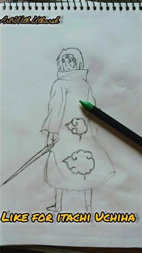 🔥🔥“Akatsuki’s Strongest – Itachi Drawing Timelapse”🔥🔥😱