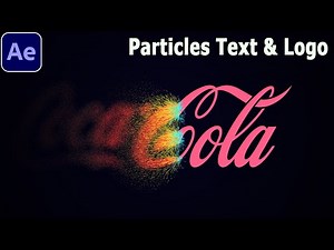 After Effects tutorial - Particles Logo & Text Animation using CC Particle System II #oe303