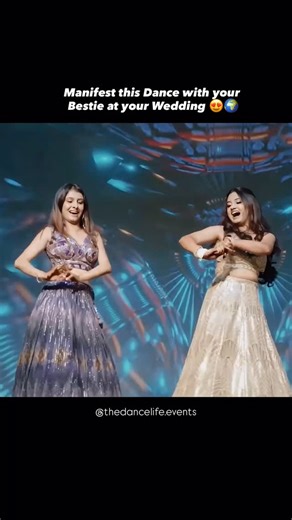 The Dance Life Events by Tanya Thakur on Instagram: "Bestie ke sath ek aisa moment toh banta hai ♥️ This fun, energetic and super-easy choreography is perfect for your wedding, sangeet, cocktail, or any BFF performance. If you want such high-energy & aesthetic choreography for your big day — DM to book! ✨ Wedding Choreography available in Indore, globally & online. ✨ From couple dances to bestie performances — we make every moment unforgettable! DM us to book your wedding choreography ❤️ @thedan