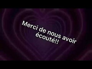 Merci de nous avoir écouté