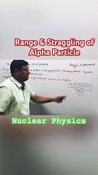 Range & Straggling of Alpha Particle #physics #nuclear #ytshorts #youtube #youtubeshorts #bscphysics
