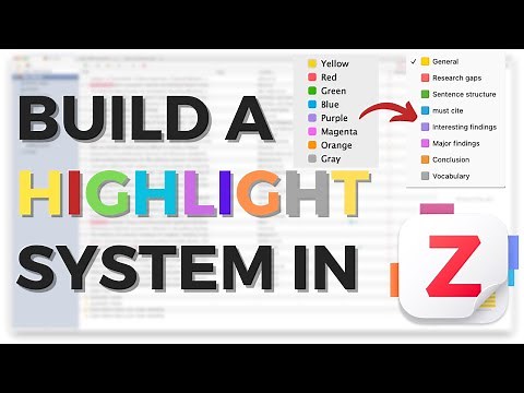 How to rename highlights labels in Zotero 7 | SUPER EASY to learn!