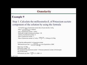 How to solve osmolarity calculation problems 5