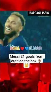 Messi 21 goals from outside the box 🐐🙌 #barcelona #messi
