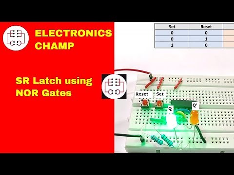 SR Latch Using NOR Gate | How Do Computers Remember?