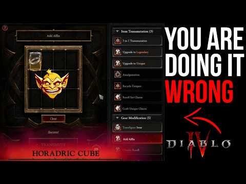 Horadric Cube MOST INSANE STRATEGIES you Missed In Diablo 4 Season 13!