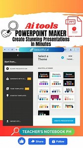 TOP Ai tools for Creating PowerPoint Presentations #AI #aitools #aitoolsforbusiness #aitoolsformarketers #powerpointdesign #powerpointpresentation #powerpointtutorial #PowerPoint #PowerPointTraining #PowerPointTemplates | Teacher's Notebook PH | Facebook