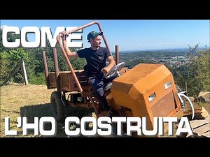 Trattore 4x4 costruito in casa a 17 anni