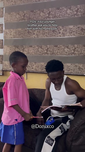 Helping Your Younger Brother with Homework: A POV