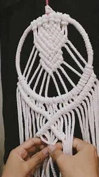macrame hoop tutorial | proses membuat macrame hoop untuk dekorasi