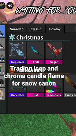 Trading icep and chroma candle flame for snow canon