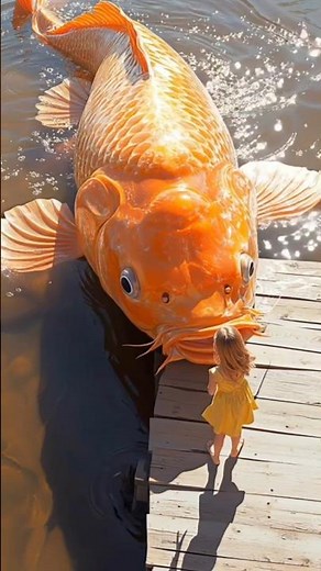 😱 Giant Goldfish Found in the Lake!