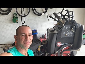 LIVE - NO EDITS! Replace Drive Belt on 36” eXmark Vantage Stander