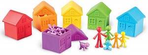 Набір для рахунку і сортування Будиночки Моя сім'я (42 шт) від Learning Resources (103-168), ціна: 2505 ₴, купити на Prom.ua