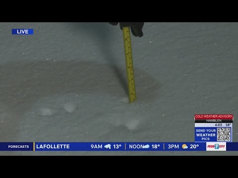Don Dare gives live snow update in Sevierville