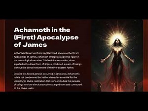 Achamoth in the First Apocalypse of James