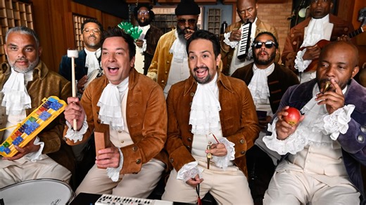 Watch Lin-Manuel Miranda, Jimmy Fallon Perform 'Hamilton' Medley With Classroom Instruments