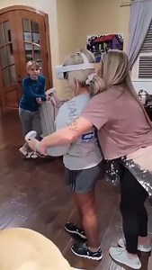 10K views · 51 reactions | Maybe don't play virtual reality games in a small room while your kids are walking around. 洛 | Nextsportstar.com | Facebook